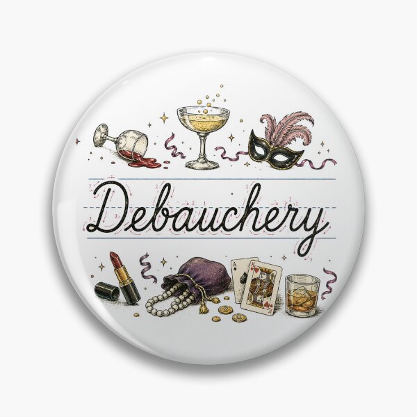 Item preview, Debauchery | Vintage Handwriting Practice Parody designed and sold by ChickenFund.