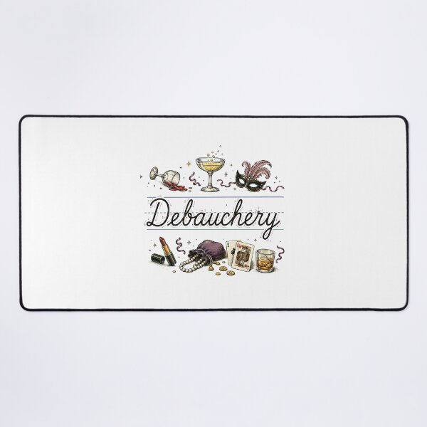 Item preview, Debauchery | Vintage Handwriting Practice Parody designed and sold by ChickenFund.