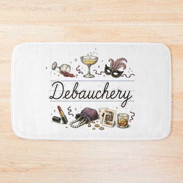 Item preview, Debauchery | Vintage Handwriting Practice Parody designed and sold by ChickenFund.