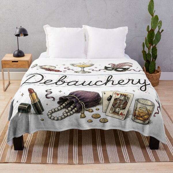 Item preview, Debauchery | Vintage Handwriting Practice Parody designed and sold by ChickenFund.