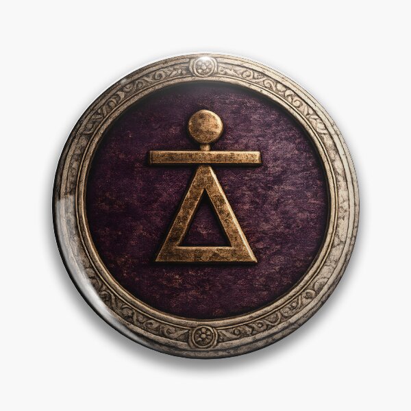 Item preview, Sign of Tanit Medallion — Bronze & Tyrian Purple designed and sold by The Painted Fence.