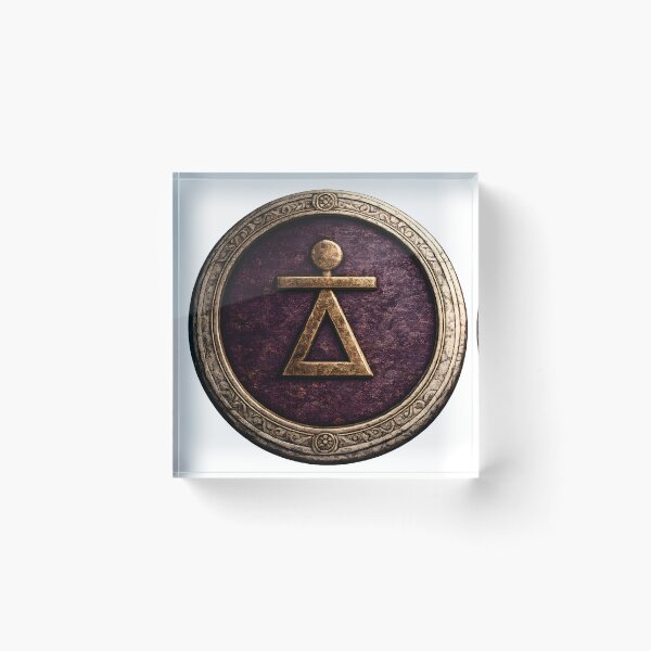 Item preview, Sign of Tanit Medallion — Bronze & Tyrian Purple designed and sold by The Painted Fence.