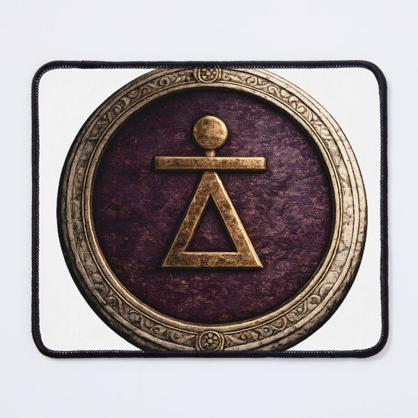 Item preview, Sign of Tanit Medallion — Bronze & Tyrian Purple designed and sold by The Painted Fence.