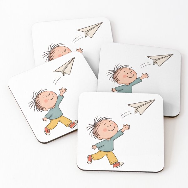 Item preview, Cute Child Flying Paper Airplane Kids Adventure Design designed and sold by Nawi32.