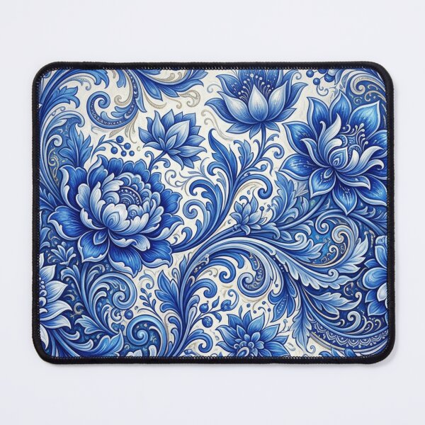 Item preview, Blue and white floral elegance designed and sold by Sigtrix.