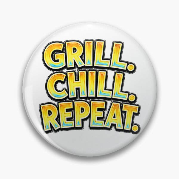 Item preview, Grill. Chill. Repeat. – Hand Drawn Childlike Typography designed and sold by Mac Sketches.