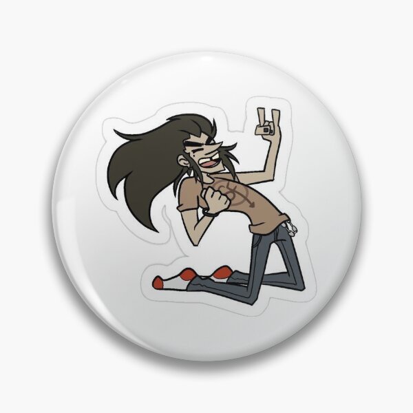 Item preview, ​Sally Face Larry Johnson Rocking Out Sanity Falls Sticker  designed and sold by klenon.