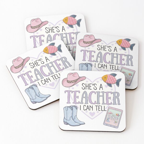 Item preview, She’s a Teacher I Can Tell – Cute Pastel Western Classroom Design designed and sold by ilhamharon530.