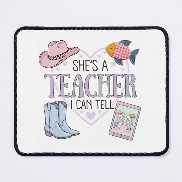 Item preview, She’s a Teacher I Can Tell – Cute Pastel Western Classroom Design designed and sold by ilhamharon530.