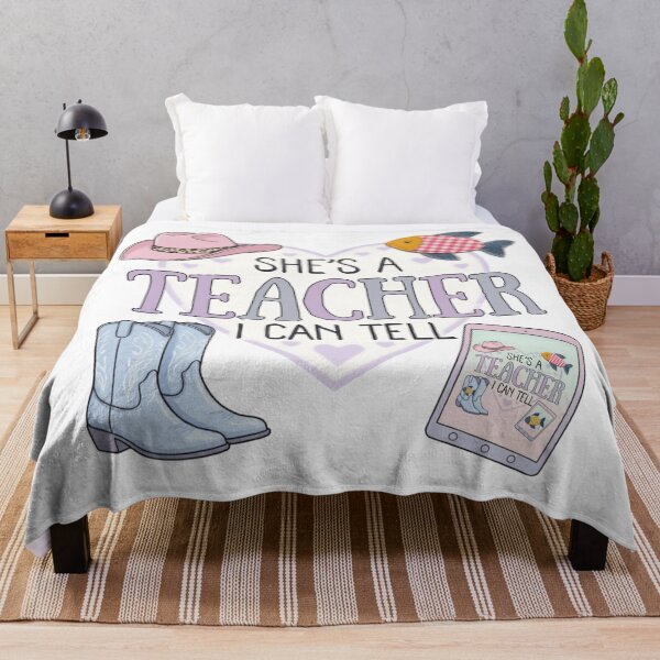 Item preview, She’s a Teacher I Can Tell – Cute Pastel Western Classroom Design designed and sold by ilhamharon530.