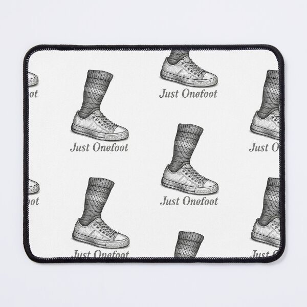 Item preview, Just Onefoot Single Shoe Amputee Joke | One Leg Recovery Sneaker Sticker designed and sold by pawsome purrfect.