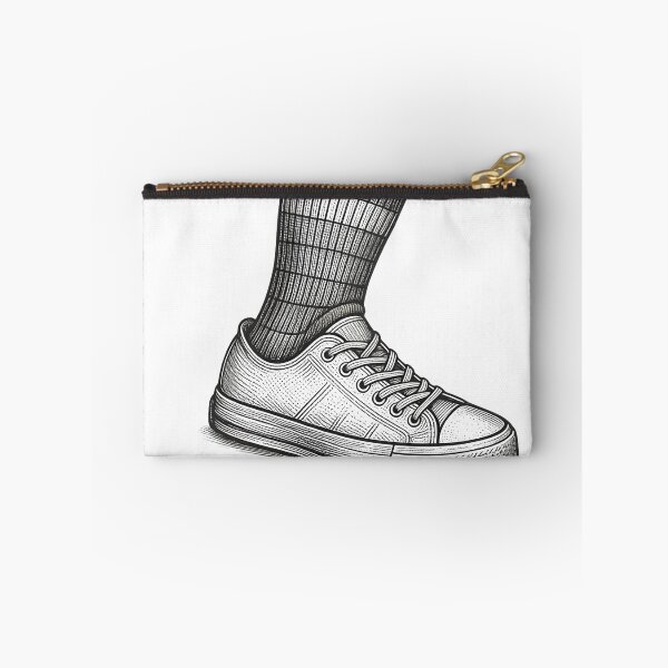 Item preview, Just Onefoot Single Shoe Amputee Joke | One Leg Recovery Sneaker Sticker designed and sold by pawsome purrfect.