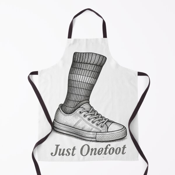 Item preview, Just Onefoot Single Shoe Amputee Joke | One Leg Recovery Sneaker Sticker designed and sold by pawsome purrfect.