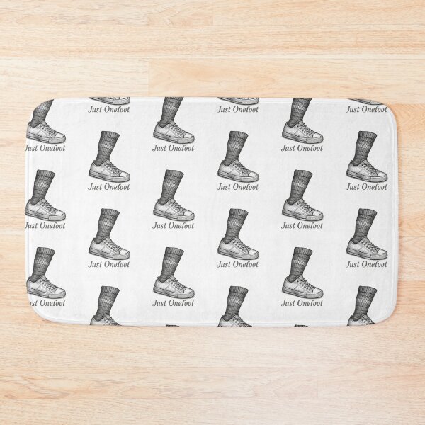 Item preview, Just Onefoot Single Shoe Amputee Joke | One Leg Recovery Sneaker Sticker designed and sold by pawsome purrfect.