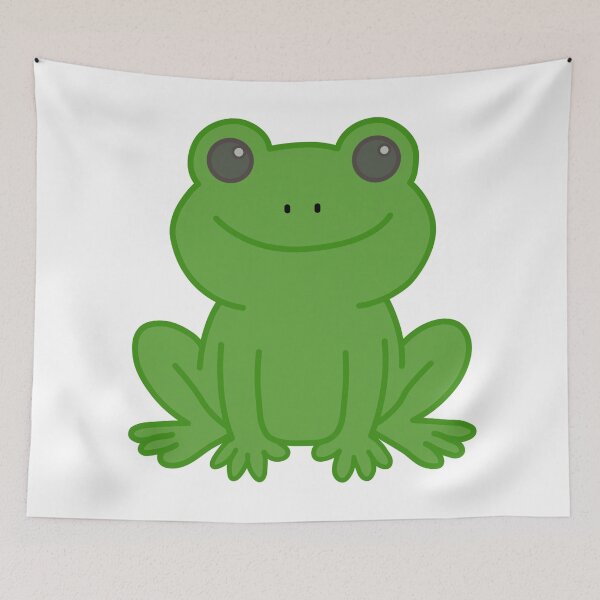 Item preview, Cute Green Frog Cartoon | Kawaii Frog Illustration designed and sold by muhammadkhafidh.