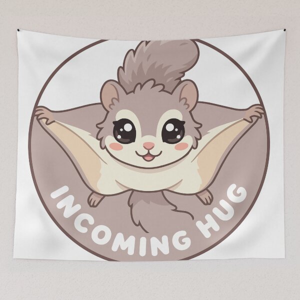 Item preview, Incoming Hug Japanese Dwarf Flying Squirrel Momonga Kawaii designed and sold by Arc2020.