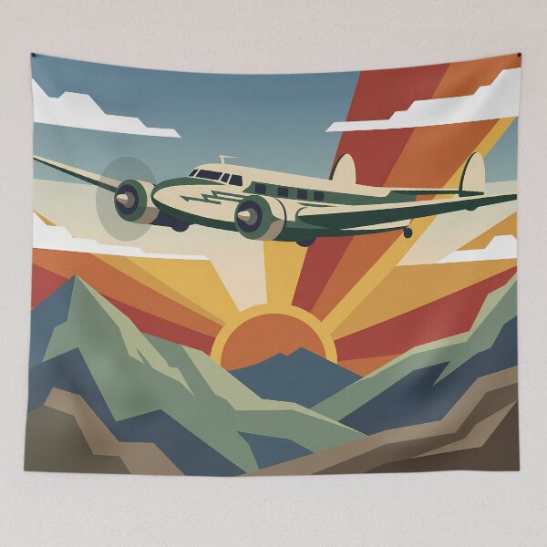 Item preview, Vintage Propeller Airplane designed and sold by Design-Illusi0n.