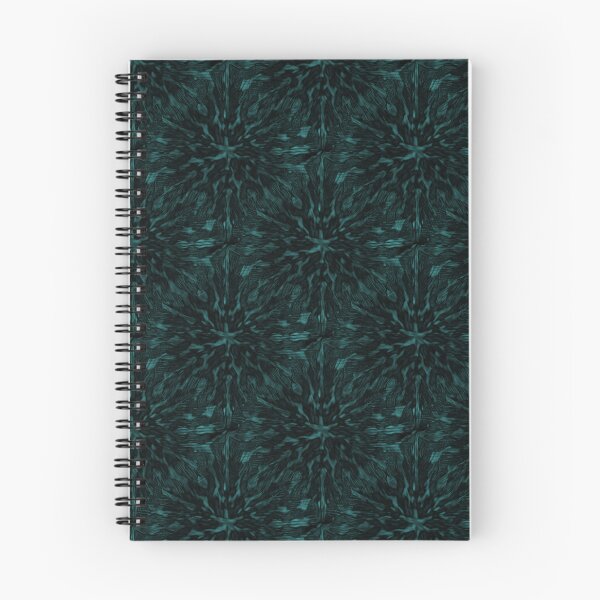 Item preview, Dark Teal Abstract Kaleidoscope Pattern with Midnight Texture designed and sold by TremainDigital.
