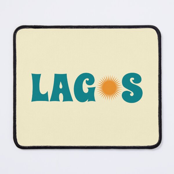 Item preview, Lagos Nigeria | Retro Groovy Sunny Travel Souvenir designed and sold by MammothArt.