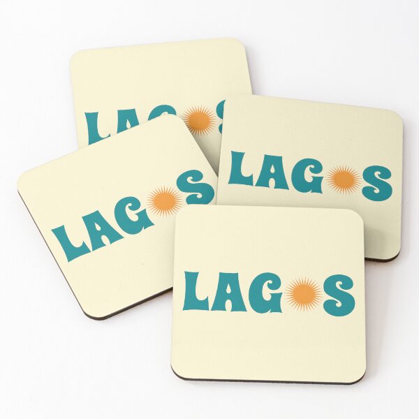 Item preview, Lagos Nigeria | Retro Groovy Sunny Travel Souvenir designed and sold by MammothArt.