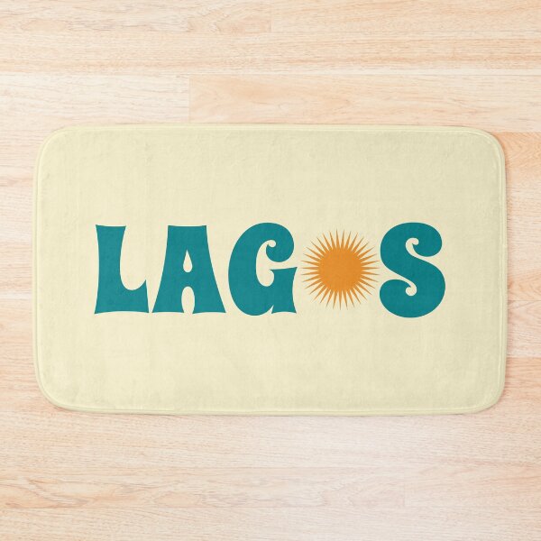 Item preview, Lagos Nigeria | Retro Groovy Sunny Travel Souvenir designed and sold by MammothArt.