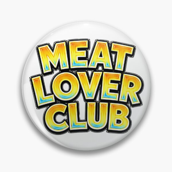 Item preview, Meat Lover Club – Hand Drawn Childlike Typography designed and sold by Mac Sketches.