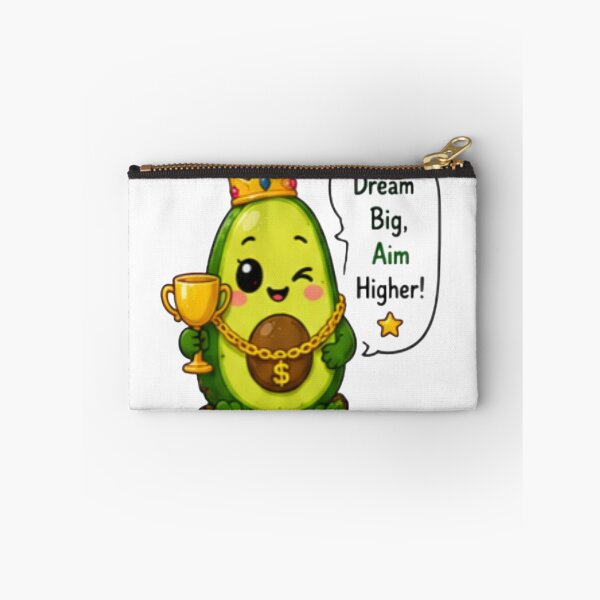 Item preview, Cute Motivational Avocado King Kawaii Sticker designed and sold by DailyDoodlesBySumbul.