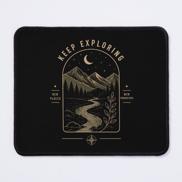Item preview, Keep Exploring | Vintage Night Mountain T-Shirt | Adventure & Travel Nature Design designed and sold by Stillpath Co..