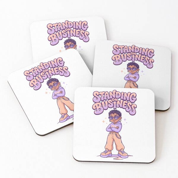 Item preview, Cool Cartoon Girl Standing On Business Graphic Design designed and sold by DiNata.