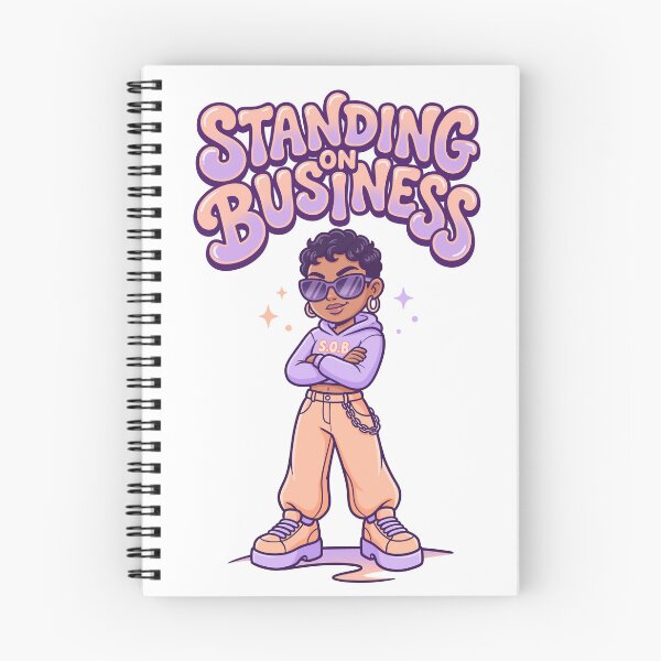 Item preview, Cool Cartoon Girl Standing On Business Graphic Design designed and sold by DiNata.