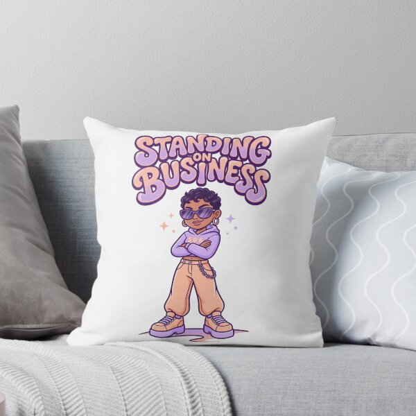 Item preview, Cool Cartoon Girl Standing On Business Graphic Design designed and sold by DiNata.