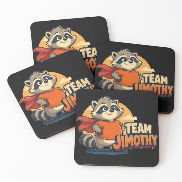 Item preview, Team Jimothy Superhero Cape Cartoon Feral Legend Gift for Raccoon Lovers designed and sold by Nightarel.
