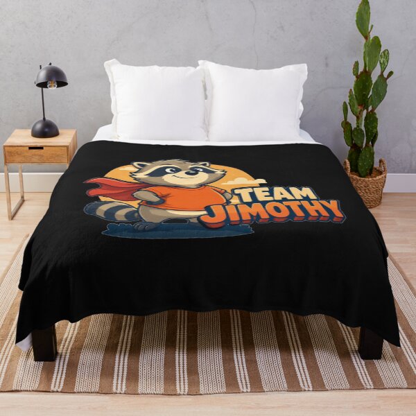 Item preview, Team Jimothy Superhero Cape Cartoon Feral Legend Gift for Raccoon Lovers designed and sold by Nightarel.