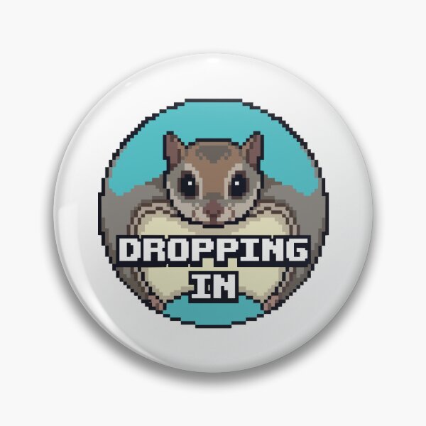 Item preview, Dropping In Momonga Japanese Dwarf Flying Squirrel Pixel Art designed and sold by Arc2020.