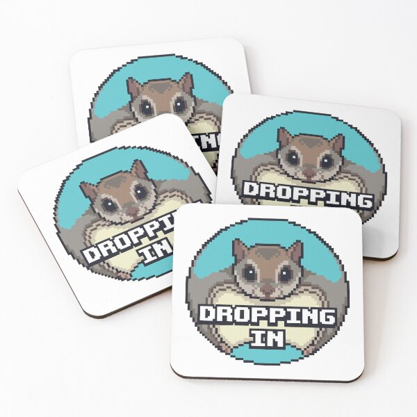 Item preview, Dropping In Momonga Japanese Dwarf Flying Squirrel Pixel Art designed and sold by Arc2020.