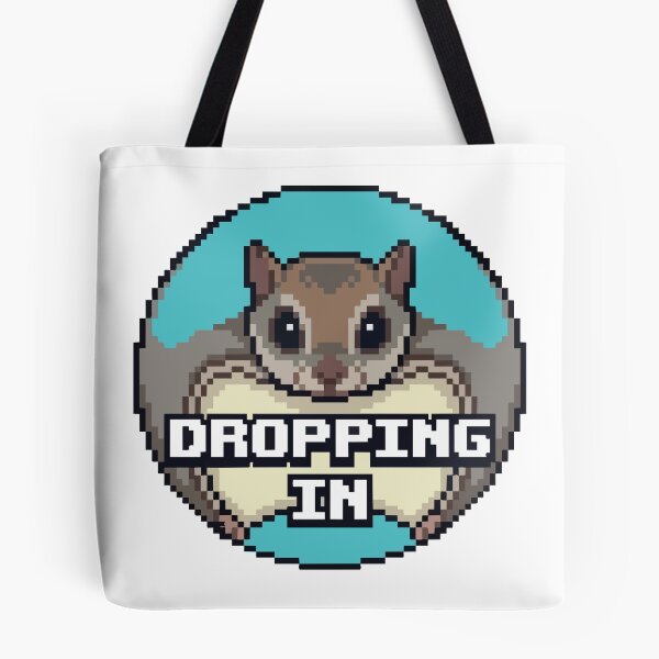 Item preview, Dropping In Momonga Japanese Dwarf Flying Squirrel Pixel Art designed and sold by Arc2020.