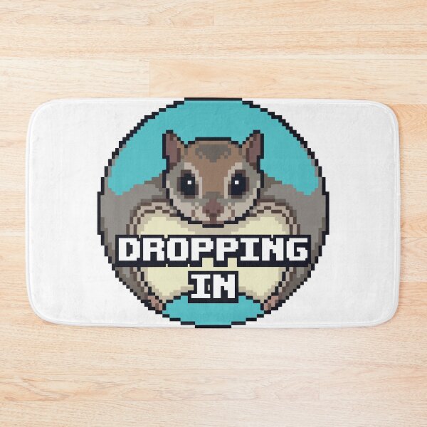 Item preview, Dropping In Momonga Japanese Dwarf Flying Squirrel Pixel Art designed and sold by Arc2020.