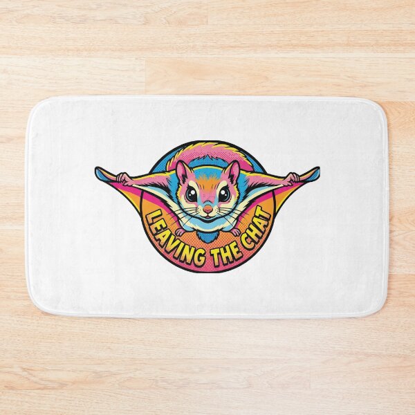 Item preview, Leaving The Chat Momonga Japanese Dwarf Flying Squirrel Pop Art designed and sold by Arc2020.