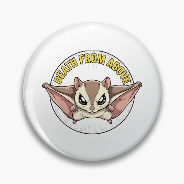 Item preview, Death From Above Momonga Japanese Dwarf Flying Squirrel Anime designed and sold by Arc2020.