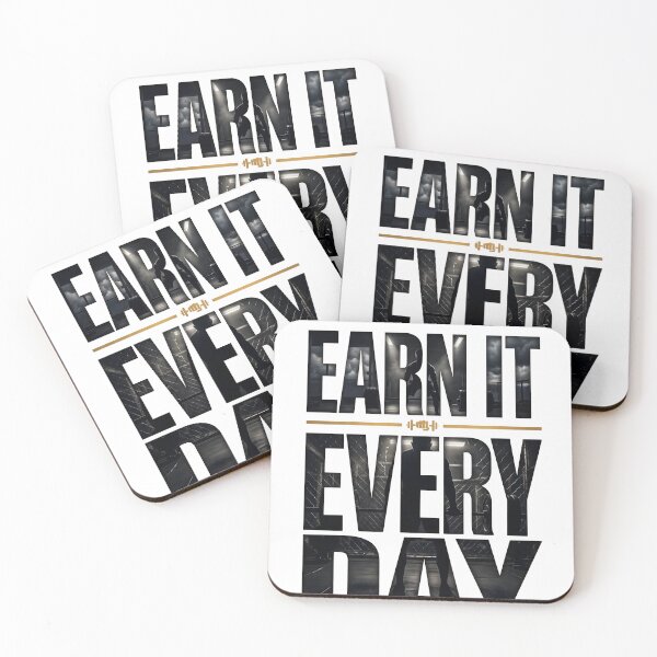 Item preview, Earn It Every Day Gym Motivation Fitness Workout T-Shirt designed and sold by StickerNestYou.