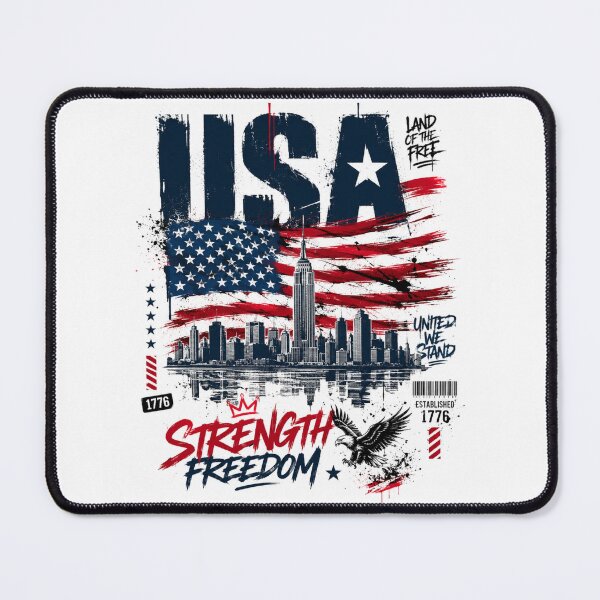 Item preview, USA Streetwear Freedom Graphic T-Shirt | Urban Patriot Style designed and sold by Countries&Cities Shop.