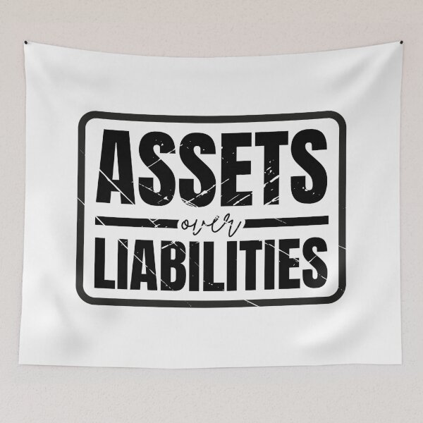 Item preview, Assets Over Liabilities Accountant Investor Motivational designed and sold by Dondonmart.