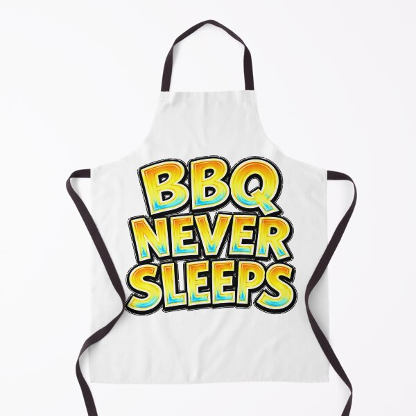 Item preview, BBQ Never Sleeps – Hand Drawn Childlike Typography designed and sold by Mac Sketches.