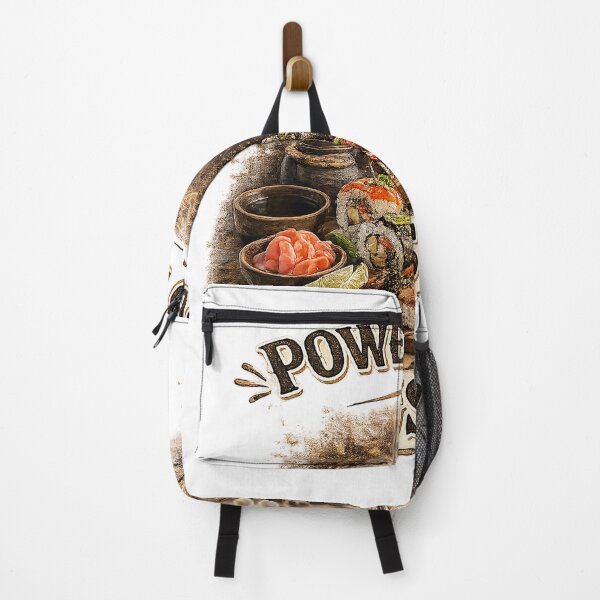 Item preview, Powered by Sushi – Funny Vintage Sushi Lover Design for Japanese Food Fans designed and sold by GottaPics.