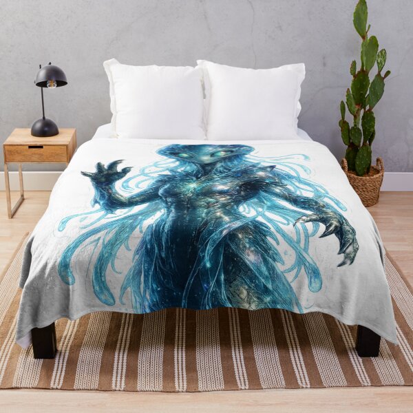 Item preview, Glowing Jellyfish Alien Portrait designed and sold by Ruamid.