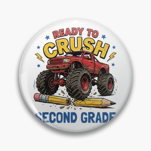Item preview, Ready To Crush Second Grade Monster Truck Back To School Boys designed and sold by raedattia.