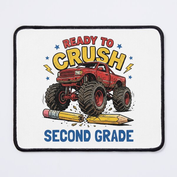 Item preview, Ready To Crush Second Grade Monster Truck Back To School Boys designed and sold by raedattia.