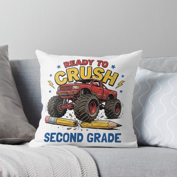 Item preview, Ready To Crush Second Grade Monster Truck Back To School Boys designed and sold by raedattia.