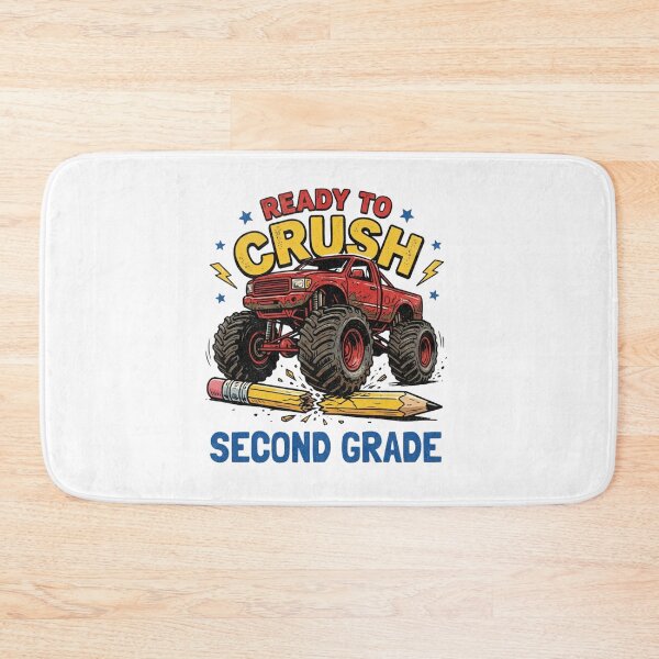 Item preview, Ready To Crush Second Grade Monster Truck Back To School Boys designed and sold by raedattia.