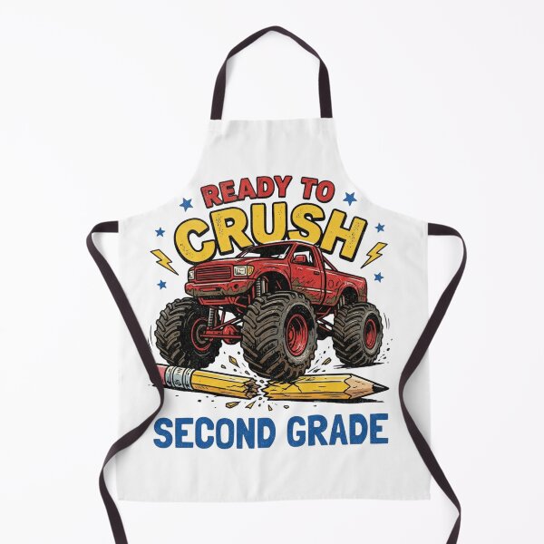 Item preview, Ready To Crush Second Grade Monster Truck Back To School Boys designed and sold by raedattia.